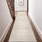 Art&Tuft Non-Slip Runner Rug - 3x8 Runner Rug Washable Low-Pile Rugs Runners, Soft Distressed Carpet Runner for Bedroom Bathroom Kitchen Laundry Living Room, Beige