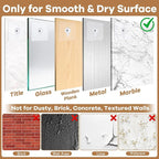 22 Pcs Drill Free Adhesive Wall Hooks, 40 lb Capacity Picture Hanging Hooks, Heavy Duty Picture Hangers Without Nails Strong Hold for Bathroom, Kitchen & Entryway