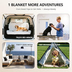 gogobunny 100% Double Sided Waterproof Dog Blanket Soft Pet Bed Cover Reversible Protect Furniture Couch Sofa Car for Puppy Cat (Dark Coffee/Light Coffee, 82x102 Inch (Pack of 1))