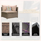 7 Pieces Patio Furniture Set