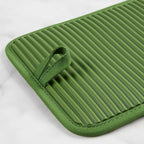KitchenAid Ribbed Soft Silicone Pot Holder 2-Pack Set, Matcha, 7"x9"