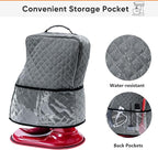 BAGSPRITE Stand Mixer Cover with Appliance Sliders Compatible with KitchenAid Mixer 4.5/5 Quart with Pockets for Kitchen Aid Accessories and Attachments