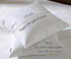 14x14 Decorative Throw Pillow Inserts-Down Feather Pillow Inserts-Square-Cotton Fabric-Set of 2-White.