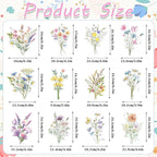 Wildflower Hanging Swirls - 30Pcs Wildflower Ceiling Hanging Decorations Floral Hanging Streamers for Spring Flower Garden Themed Party Supplies