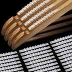Yalikop 350 Pcs Non Slip Rubber Clothes Hanger Grips Adhesive Clothing Hanger Grip 2.8 x 0.2 Inch Clothes Hanging Accessories with Fins Strips Grippers for Home Stores Use (Clear)