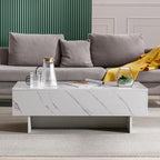 COSVALVE 41" Marble White Cool Coffee Table