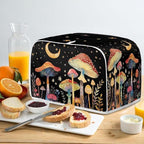 ZFRXIGN Mushroom Toaster Covers 2 Slice Toaster Dust Cover Moon Night Toaster Bag Kitchen Appliance Covers Toaster Oven Dustproof Cover Machine Washable Toaster Cover Galaxy Black