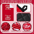 Sratte 6 Pcs Kitchen Decor Accessories Set Farmhouse Towels Pot Holders Oven Mitts Set 2 Dish Towels 2 Potholders 2 Cooking Mittens Oven Glove for Christmas Baking Cooking Supply(Red,Kitchen)