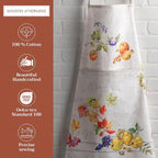 Maison d' Hermine 100% Cotton Apron for women with Pocket Kitchen Chef Apron for Men Cooking Mothers Day Gifts