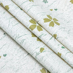 RAY STAR 18X96 Inch Shelf Liner for Kitchen Cabinets, Non-Adhesive Cabinet Liner Washable, PVC Drawer Liner for Dresser Non-Slip Bathroom (Green-Floral)(5 Roll)