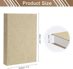 uxcell Decorative Books, 9.8 x 7.3 Linen Fake Books for Decoration Faux Decor Book for Modern Aesthetic Home Office Coffee Table Shelf Desktop Display, Yellow