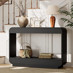Lulive 43" Waterfall Console Table for Entryway, Wooden Entryway Table, Farmhouse Behind Sofa Table for Living Room, Hallway, Entrance, Couch, Entry, Home Decor