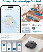 eufy E25 Robot Vacuum and Mop Combo, 20,000 Pa, HydroJet Roller Mop