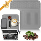 Top Mat for Ninja Luxe Cafe Espresso Machine ES601 ES701, Protects Top Surface, Anti-scratch, Easy to Clean, Heat Resistant, Non-Slip Silicone Coffee Machine Mat for Ninja Luxe Cafe Accessories, Gray