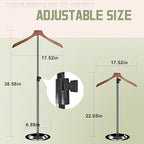 4Pack Adjustable T Shirt Display Adult,22-38IN Flexible Shirt Rack Shoulder Stand, Portable Hanging Metal Clothes Display, Hanger Rack for Clothing Dress Garment Coat Retail