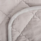 NTBAY Down Alternative Toddler Comforter, Lightweight and Warm Solid Color Baby Crib Quilted Blanket, 39x47 inches, Smoke Grey