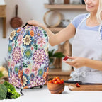 Boho Mandala Flower Blender Dust Cover with Drawstring Field Stand Mixer or Coffee Maker Cover Anti Fingerprint Polyester Appliance for Home Kitchen Decor
