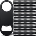 Remerry Bottle Openers Stainless Steel Flat Bottle Opener Bulk 3.4 x 1.3 Inches Bartender Beer Key Soda Can Mini Speed for Kitchen, Bar or Restaurant(Black,150 Pcs)