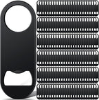 Remerry Bottle Openers Stainless Steel Flat Bottle Opener Bulk 3.4 x 1.3 Inches Bartender Beer Key Soda Can Mini Speed for Kitchen, Bar or Restaurant(Black,150 Pcs)