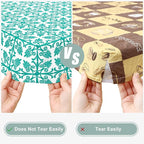 misaya Picnic Table Cover with Bench Cover, Waterproof Elastic Fitted Tablecloth for 6 Foot Tables, Rectangle Washable Polyester Tablecloths for Picnic, Camping, Outdoor (Teal, 30" x 72")