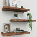 Upassion Floating Shelves for Wall Set of 3, Home Decor, Frame Display Wall