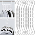 Mr. Pen- Space Saving Hangers, 8 pcs, 360° Rotating Hooks, Magic Cascading Hanger Organizer with 5 Enclosed Slots, Closet Organizers and Storage for Clothes, College Dorm Room Essentials
