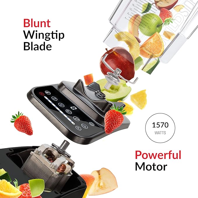 Blendtec Designer Series Blender (Black), WildSide+ Jar & GO Travel Bottle
