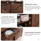 T4TREAM Farmhouse Sideboard Buffet Cabinet
