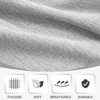 MEETSKY Couch Cover Sectional L Shape Sofa Covers Protector Sofa Throw Cover Washable Sectional Sofa Slipcovers, Thick Soft Fabric Chenille Modern Style for Living Room, 91" x 118", Light Gray