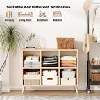 6 Cube Storage Organizer, Wood Bookcase