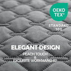 gogobunny 3X Stronger Waterproof Pet Blanket, Scratch Proof Furniture Protector for Dogs Cats, Reversible Cover 30x70 Inch, Dark Grey/Light Grey