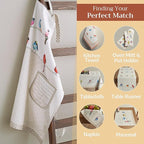 Maison d' Hermine 100% Cotton Apron for women with Pocket Kitchen Chef Apron for Men Cooking Mothers Day Gifts