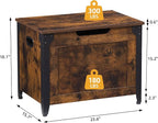 GAOMON Storage Chest, Wooden Storage Trunk with Metal Frame, Entryway Shoes Bench, Large Storage Organizer, Modern Style Lift-Top Storage Chest with Safety Hinge for Bedroom, Living room