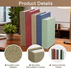uxcell Decorative Books, 8.7 x 5.9 Linen Fake Books for Decoration Faux Decor Book for Modern Aesthetic Home Office Coffee Table Shelf Desktop Display, Light Brown