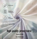 SDY Jersey Bassinet Sheets for Baby Boys and Girls,32 "x 16 "x 4", 2 Pack,Neutral Standard Oval/Retangle Fitted Bassinet Sheets for Toddler,Super Soft Breathable