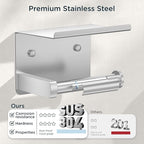 FORIOUS Bathroom Hardware Accessories Set, SUS304 Stainless Steel Towel Bar Set, Modern Towel Racks Holder for Bathroom, Toilet Paper Holder Wall Mounted 5 Pieces(24" Bar, Brushed Nickel)