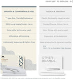Mayfair Linen 100% Cotton Bed Sheets Queen Sheet Set - 500 Thread Count Sheets Queen Size 4 PC Set (Silver), Soft, Cooling, Hotel-Quality 16" Deep Pocket Sateen Cotton Bedsheet for Hot Sleepers