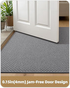 Color&Geometry Oversized Door Mat Non Slip Rubber Backed, 48"x72" Front Door Mat Indoor Outdoor Rug, Dirt Trapper Doormat, Heavy Duty Front Door Rugs, Dark Grey (Rolled-up NO Creases)