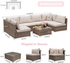 7 Pieces Patio Furniture Set