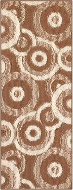 Custom Size Long Brown Hallway Runner Rug | Cut to Length 2'3" x 16' (Runner) | Non-Slip & Machine Washable | REMNAZ