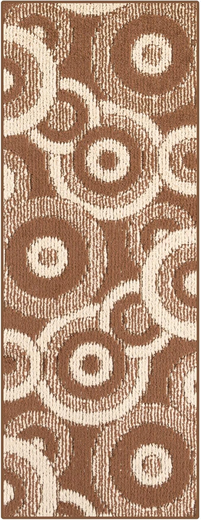 Custom Size Long Brown Hallway Runner Rug | Cut to Length 2'3" x 16' (Runner) | Non-Slip & Machine Washable | REMNAZ