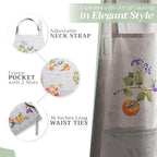 Maison d' Hermine 100% Cotton Apron for women with Pocket Kitchen Chef Apron for Men Cooking Mothers Day Gifts