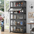 Display Cabinet with Acrylic Glass Doors 67.7'' Tall Curio Cabinet
