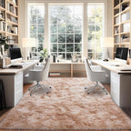 Upgrade Non-Slip Plush Rugs for Living Room, Soft Shaggy Carpets for Living Room, Fuzzy Rugs for Kids' Room, Perfect Decor for Modern Home Tie Dye Beige 6x9Feet