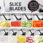Weltonhm Mandoline Slicer for Kitchen, Mandolin and Julienne for Vegetables