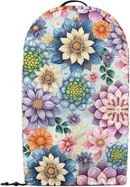 Colorful Flowers Blender Covers for Kitchen Food Processor Cover Dust Washable Foldable Coffee Appliance Cover Universal Design with Top Handle