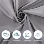 Cot Sheets 31" x 75", 2 Pack Cot Fitted Sheet for Narrow Twin/RVs Bunk/Camper Bunk/Guest Beds/Army Cots/Trifold Mattress/Travel Size Mattress, Shrinkage & Stain Resistant Cot Size Cover, Gray