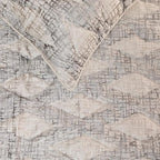 The HomeCentric King Queen Twin Grey Decorative Full 68"x18" Bed Runner Without Pillow Cover, Quilted Bed Scarf on Jacquard Fabric - Graphitti Grey