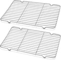 Decymis Cooling Rack and Baking Rack with Stainless Steel, 2 - Pack 10 x 15 Inches Heavy Duty Cooling Racks for Cooking and Baking, Sturdy Cookie Cooling Rack, Easy to Clean Oven & Dishwasher Safe