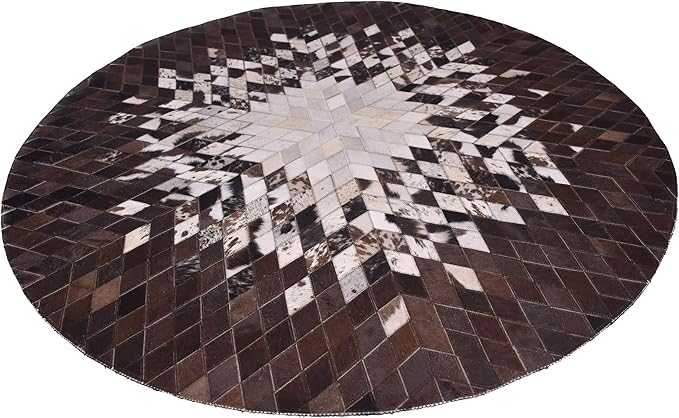 Round Area Rug – Soft and Durable Floor Mat for Living Room, Bedroom, or Entryway – Non-Slip Modern Carpet for Home Decor & Interior Styling(White 5X5)